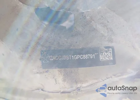 2016 Jeep Renegade 75Th Anniversary z USA, uszkodzony, nr VIN ZACCJBBT1GPC88791